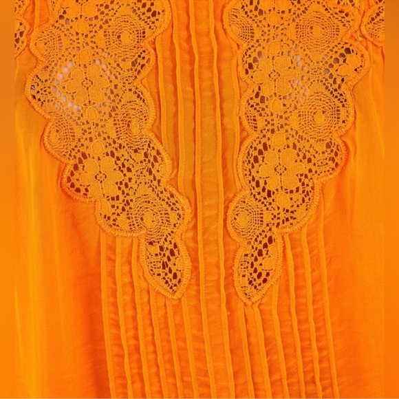 NWT FARM Rio Orange Lace Blouse - Picture 6 of 10